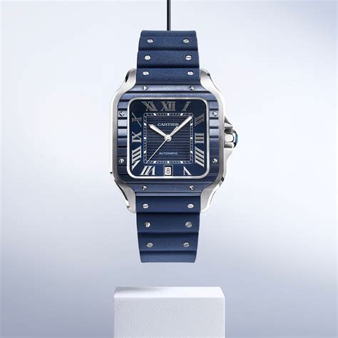 cartier blue sapphire watch|cartier watch blue face.